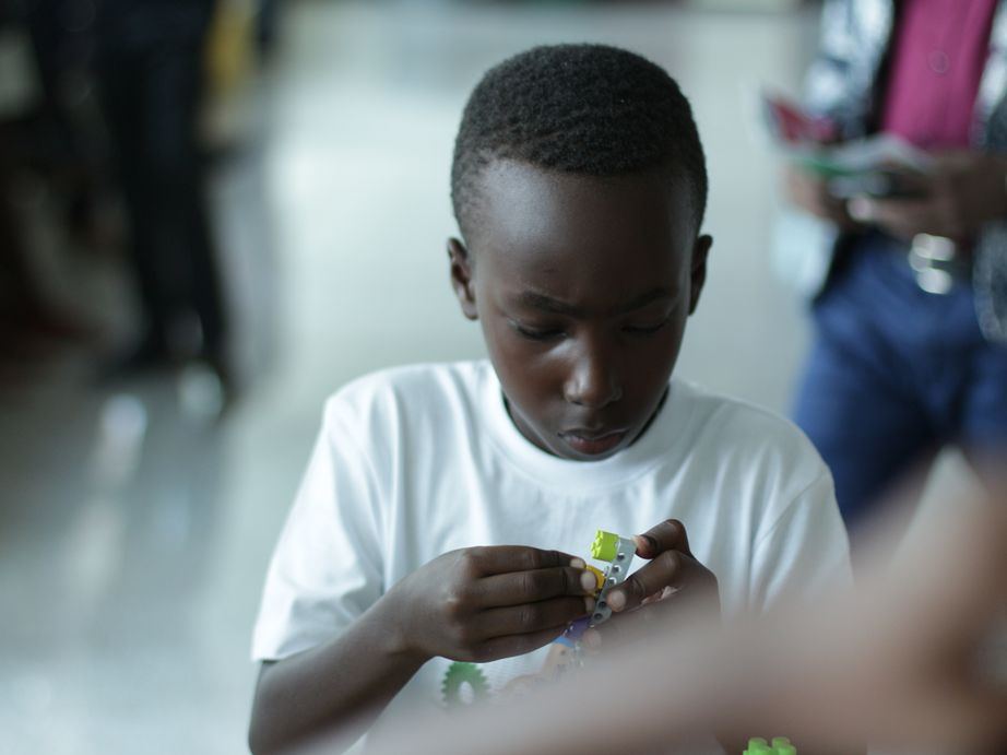 Young engineers learning